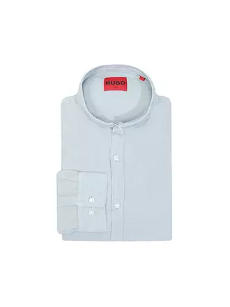 HUGO | Camicia di lino slim fit ELVORY | blau